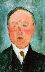 Mannen med monoklen, sies å være Bidou, ca. 1918-19